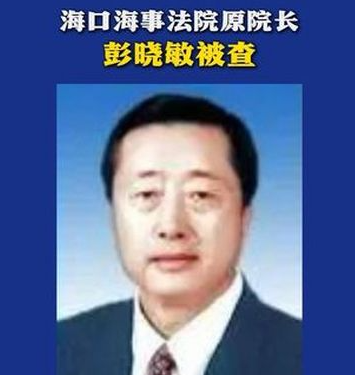 海南海口海事法院院长彭晓敏被纪委调查